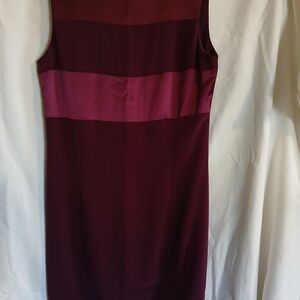 Elegant Burgundy Sleeveless Dress